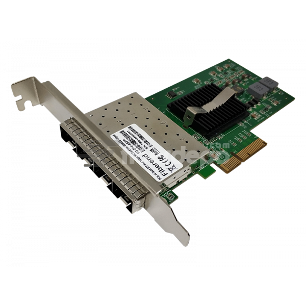 Fiberend 1G SFP 4-port PCIe with Intel 82580
